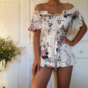 Tropical Printed Romper